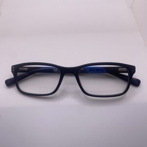 Nike Eyeglasses FRAME ONLY 7237 Rectangular 140 Black Blue 851